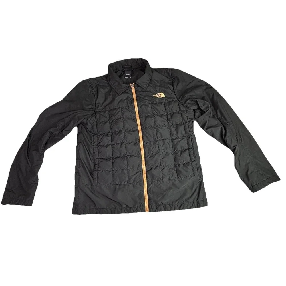North Face Mens ThermoBall Eco Puffer Jacket Black Medium Lightweight Hiking